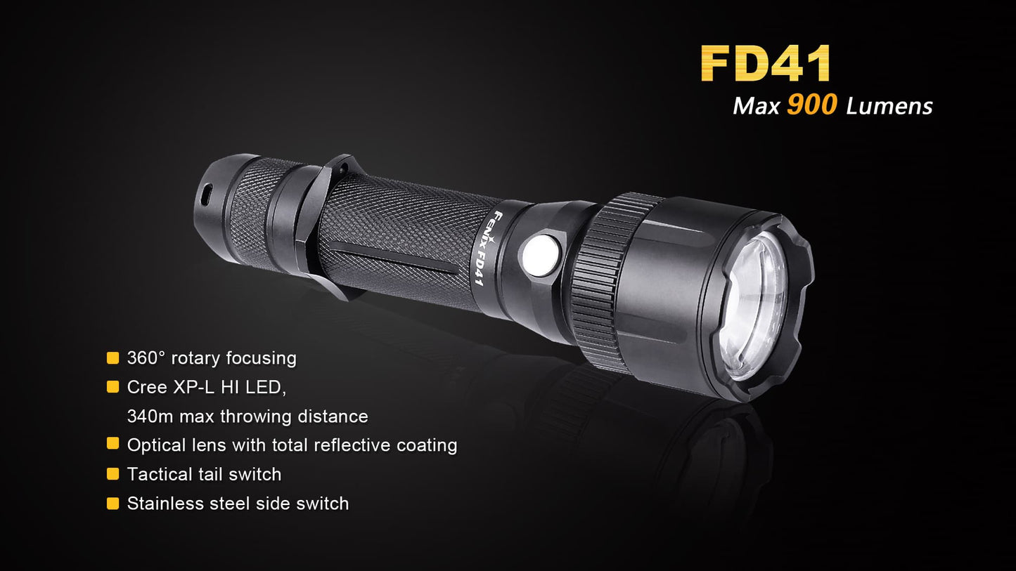 FENIX FD41 360° ROTARY FOCUSING TACTICAL FLASHLIGHT