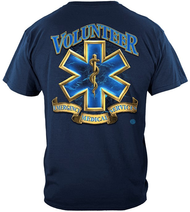 EMS Series T-shirt, Volunteer Glod Shield (JB201)