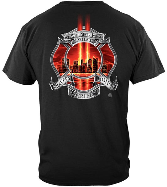 Firefighter Series T-shirt, Red Tribute High Honor (JB24)