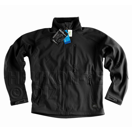Helikon Delta Soft Shell Black softshell jacket front view