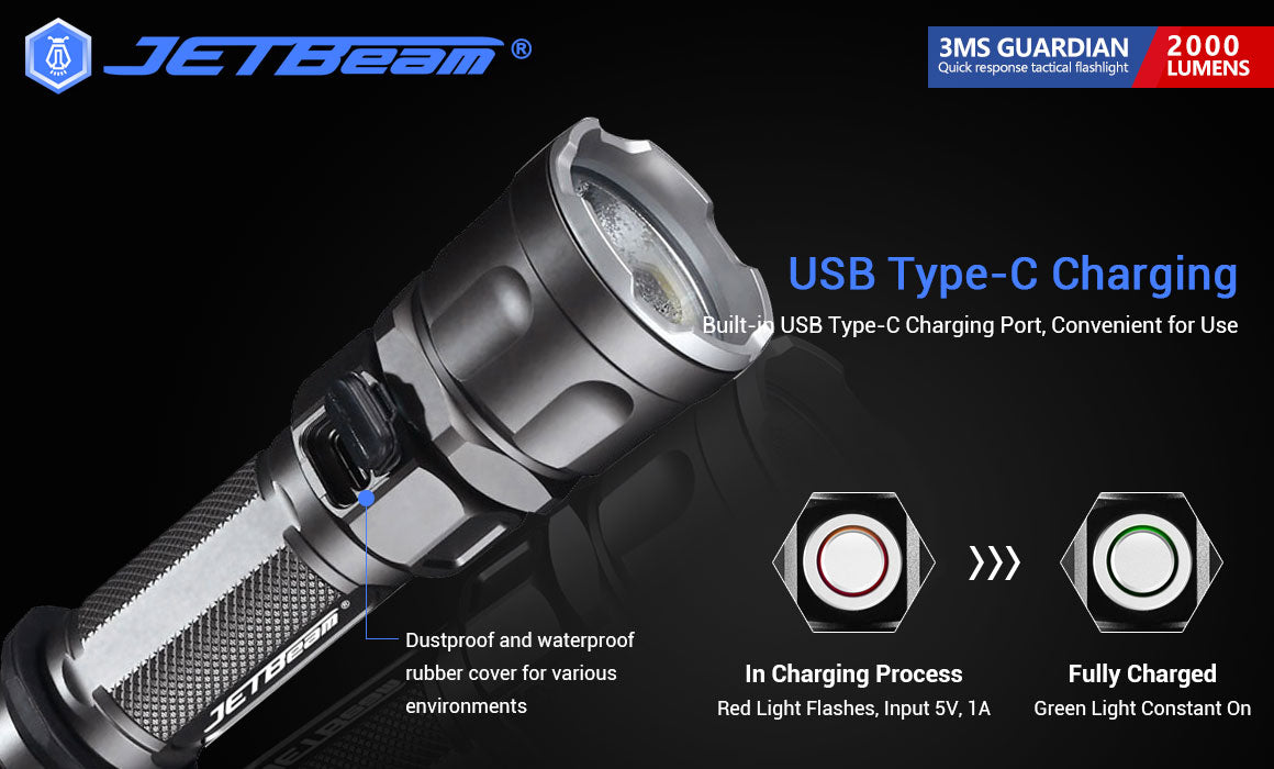 JETBeam 3Ms GUARDIAN TACTICAL HIT SERIES