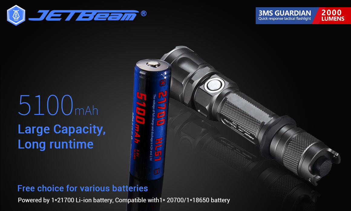 JETBeam 3Ms GUARDIAN TACTICAL HIT SERIES