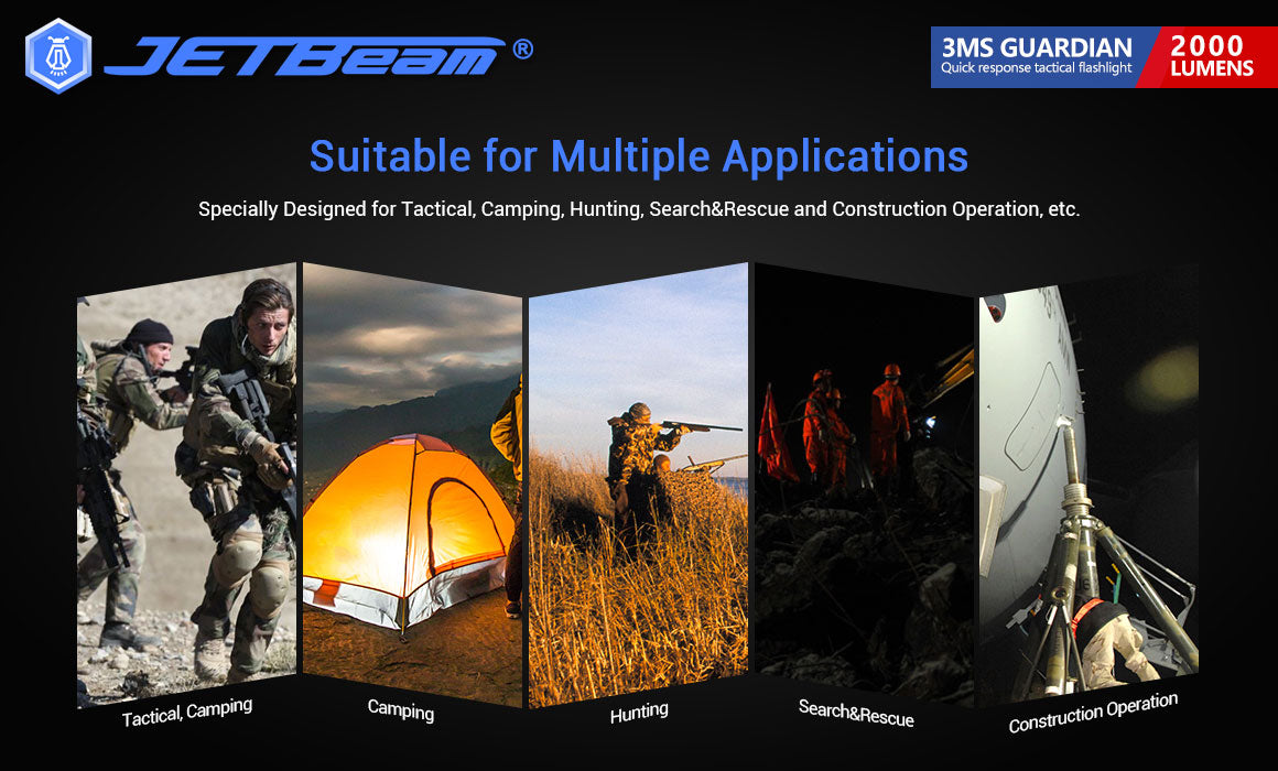 JETBeam 3Ms GUARDIAN TACTICAL HIT SERIES