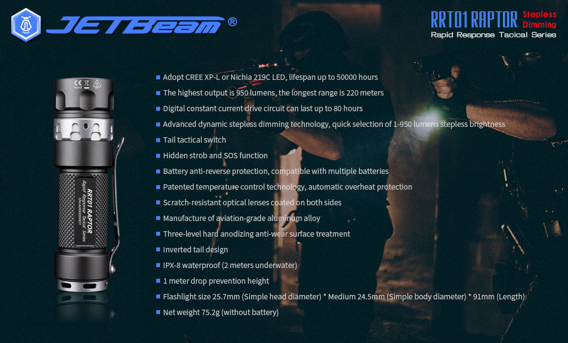 JETBEAM RRT01 RAPTOR