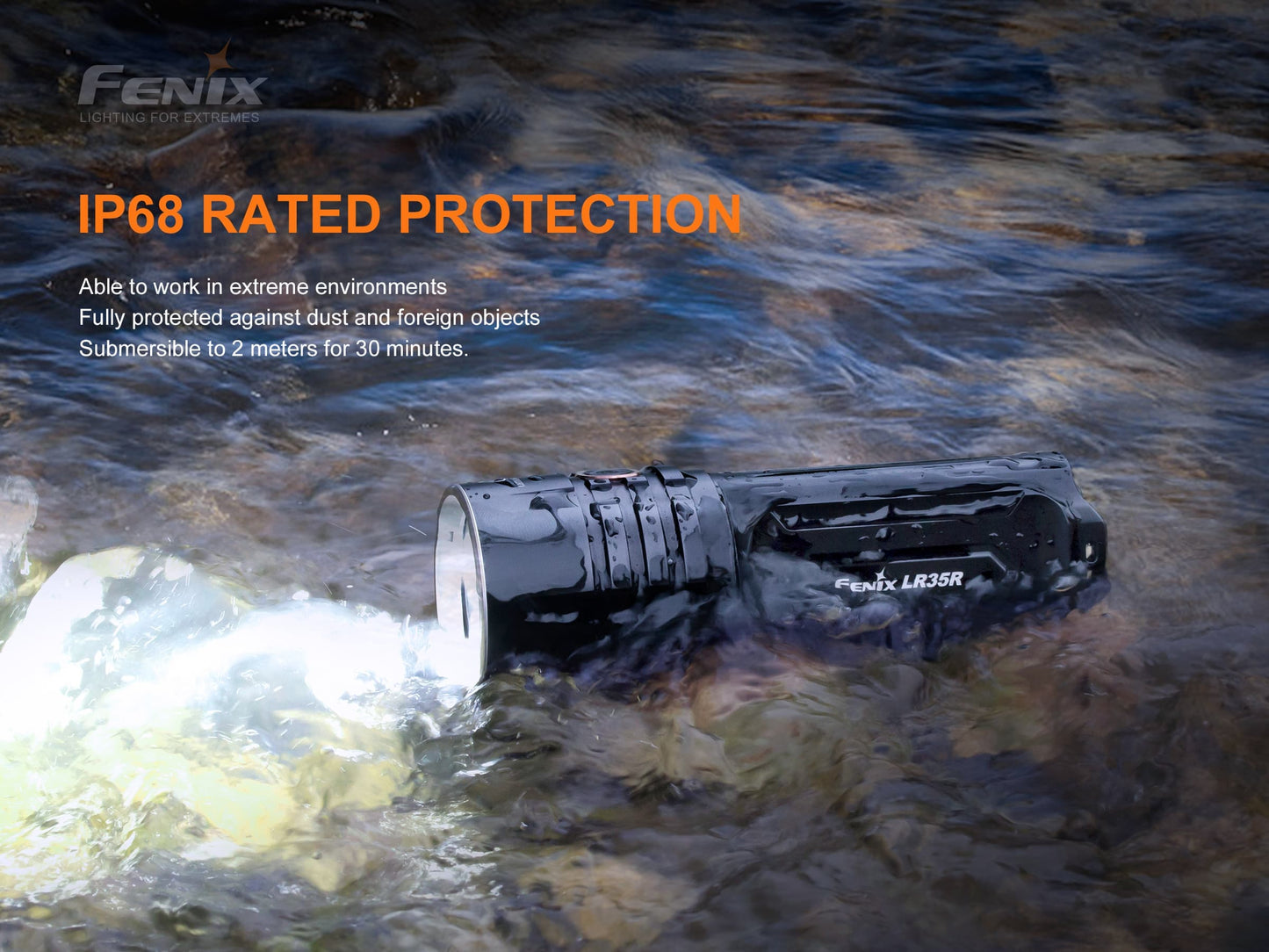 Fenix LR35R POWERFUL MID-SIZE SEARCHING FLASHLIGHT
