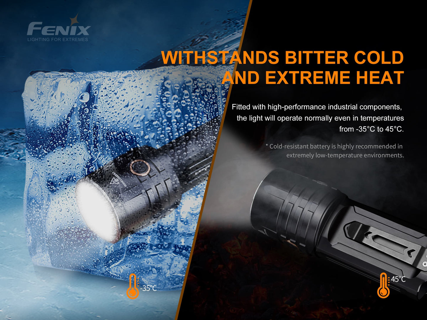 Fenix LR35R POWERFUL MID-SIZE SEARCHING FLASHLIGHT