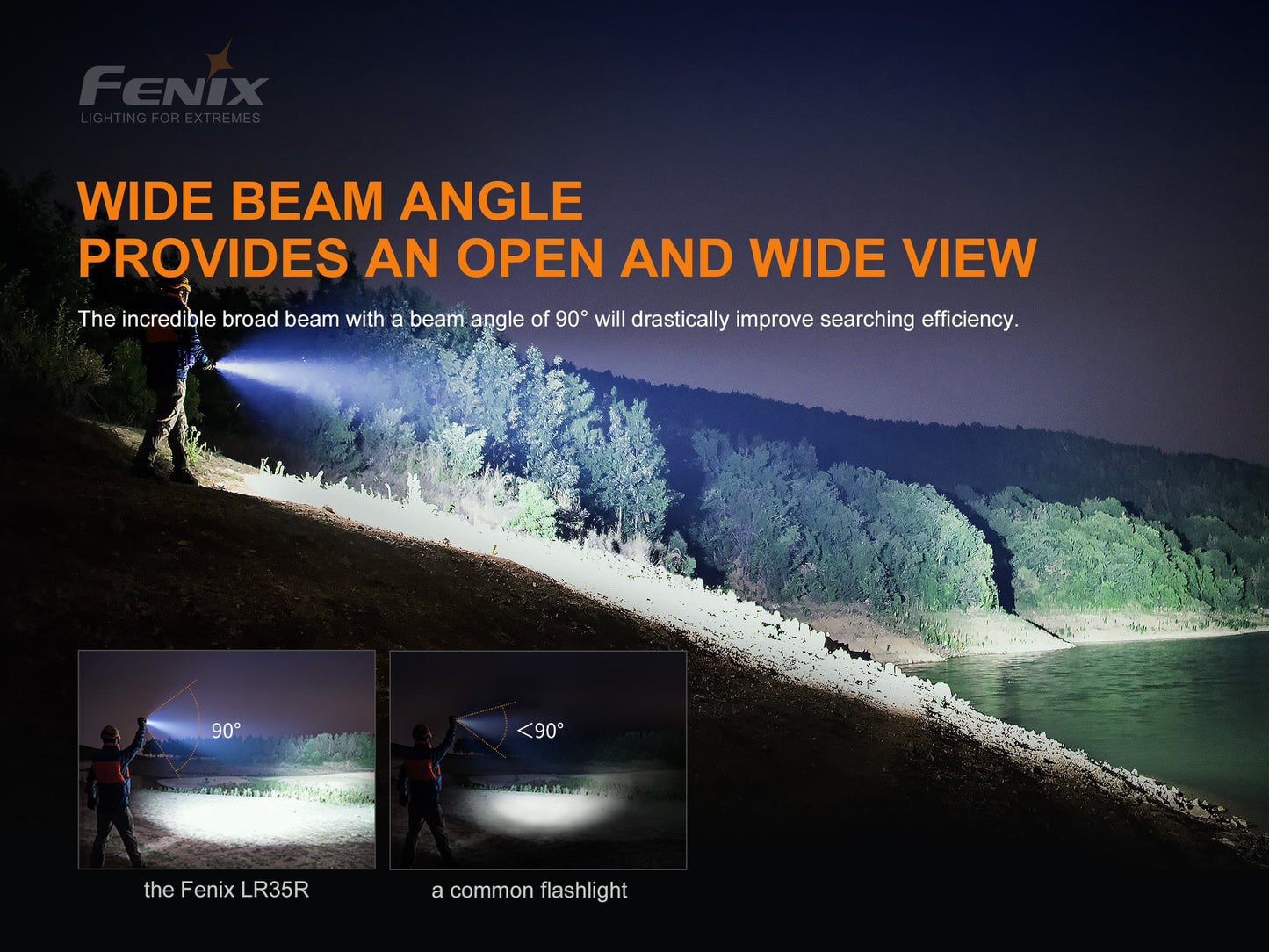 Fenix LR35R POWERFUL MID-SIZE SEARCHING FLASHLIGHT