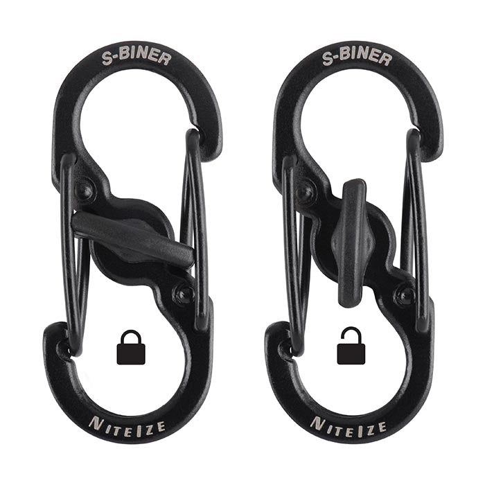 Nite Ize S-Biner MicroLock Stainless Steel - Compact & Ultra-Secure