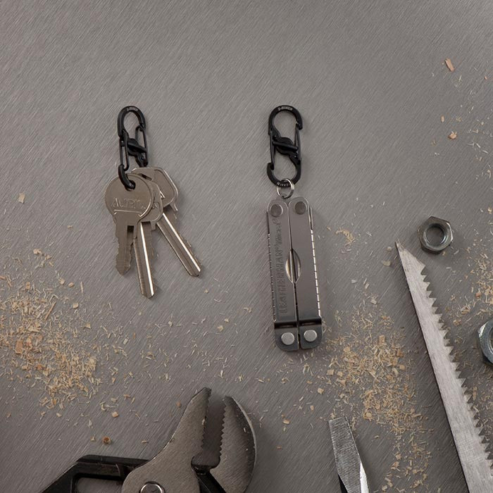 Nite Ize S-Biner MicroLock Stainless Steel - Compact & Ultra-Secure