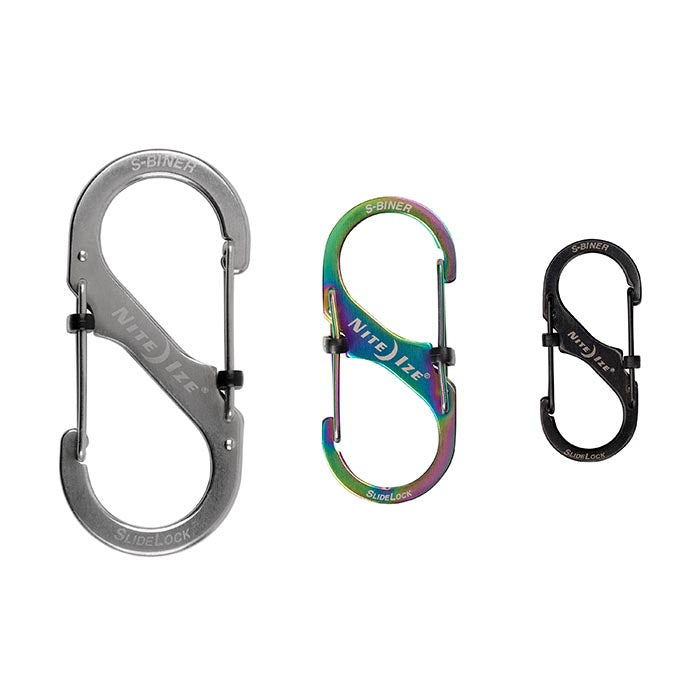 Nite Ize S-Biner SlideLock 不銹鋼鎖扣 - 雙門設計,安全多用途