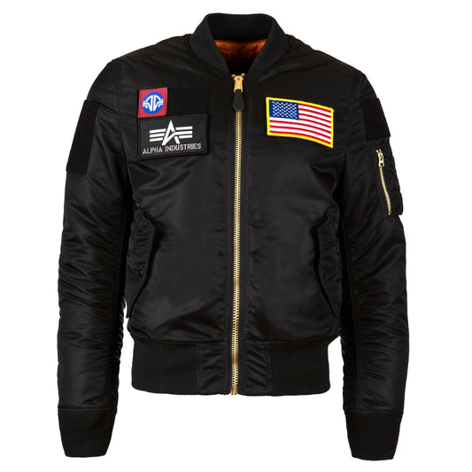 ALPHA MA-1 FLEX FLIGHT JACKET (BLACK)