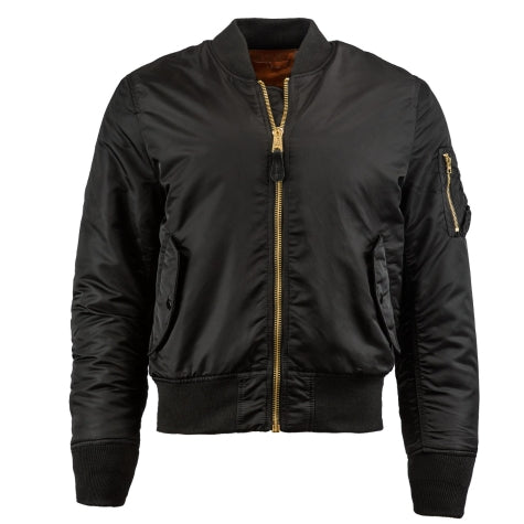 ALPHA MA-1 FLIGHT JACKET SLIM FIT (BLACK)