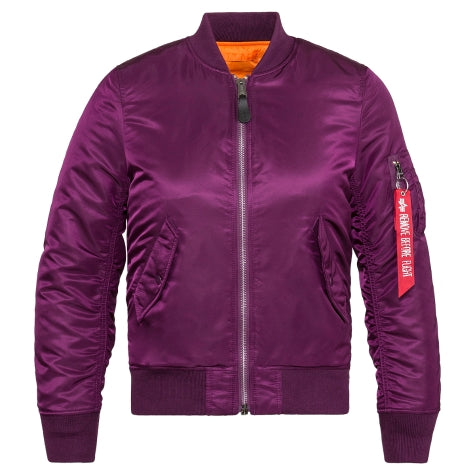 ALPHA MA-1 W FLIGHT JACKET (PURPLE) WOMEN