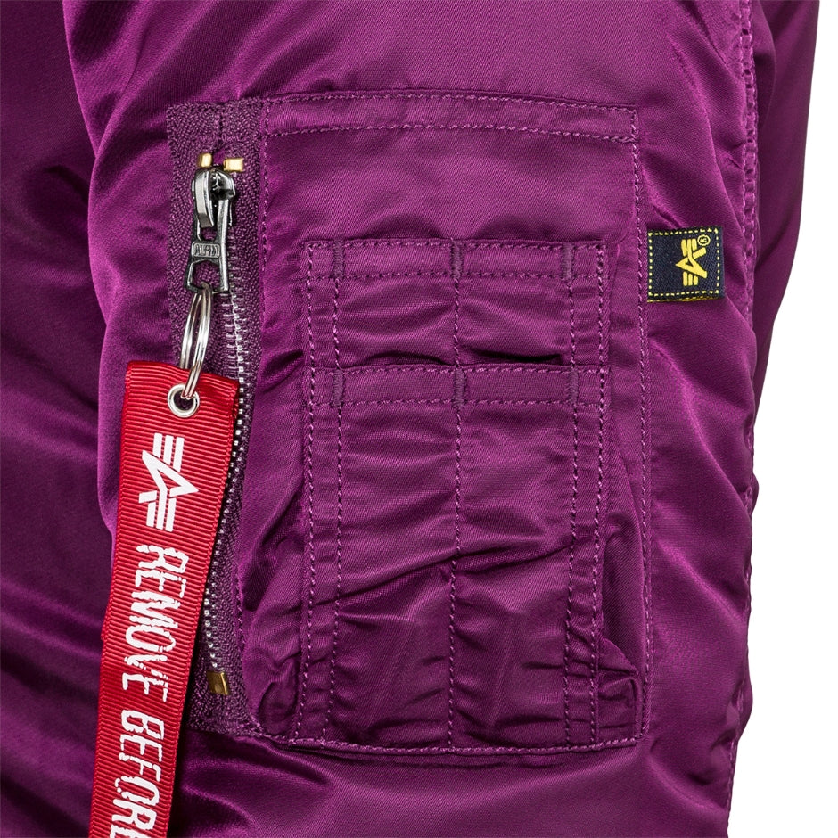 ALPHA MA-1 W FLIGHT JACKET (PURPLE) WOMEN