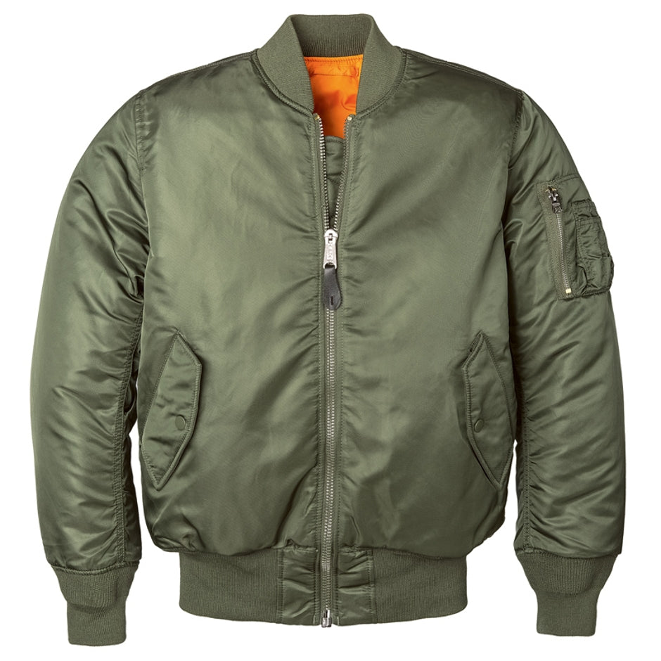 ALPHA MA-1 W FLIGHT JACKET (SAGE) WOMEN