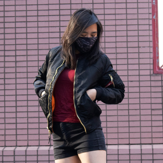 ALPHA MA-1 W FLIGHT JACKET (BLACK) WOMEN