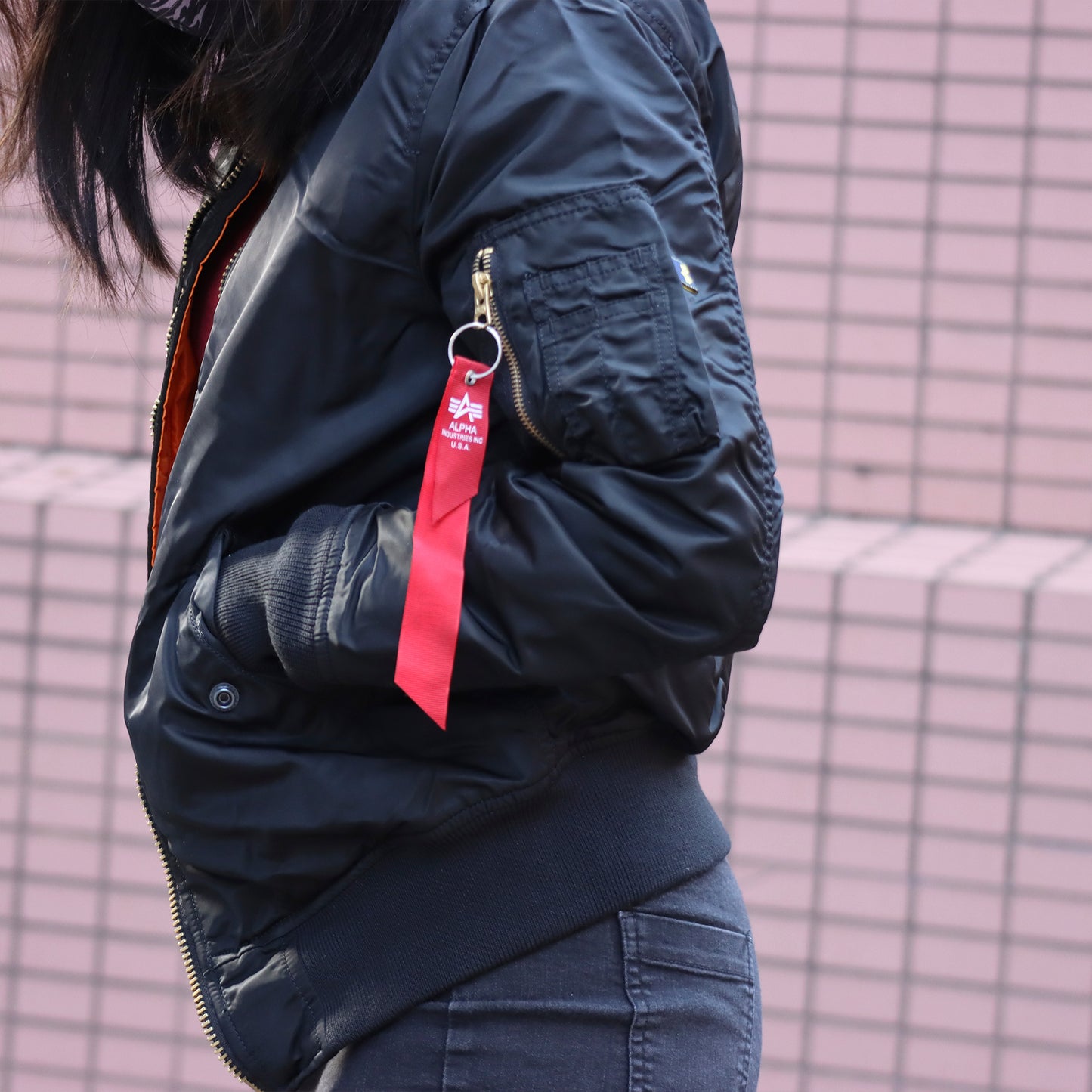ALPHA MA-1 W FLIGHT JACKET (BLACK) WOMEN