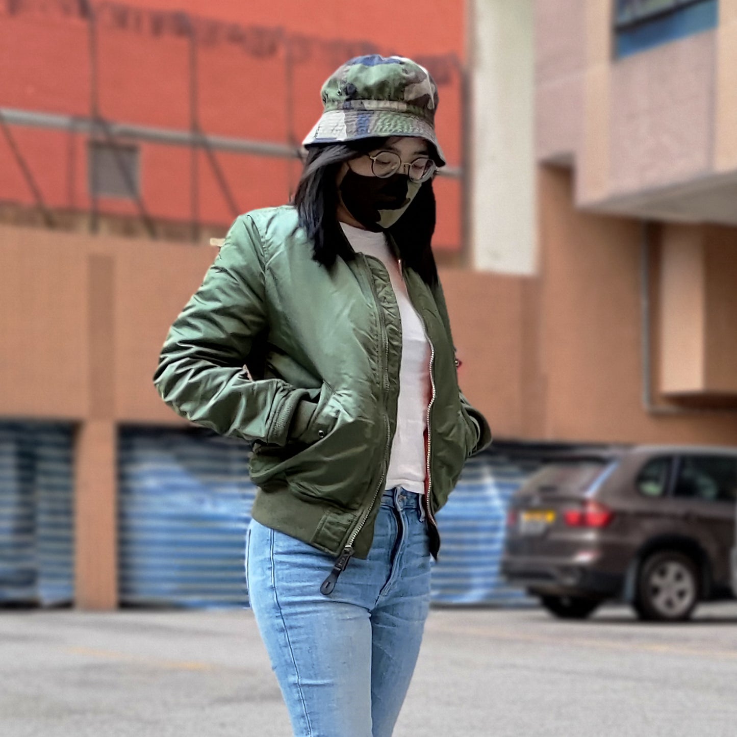 ALPHA MA-1 W FLIGHT JACKET (SAGE) WOMEN