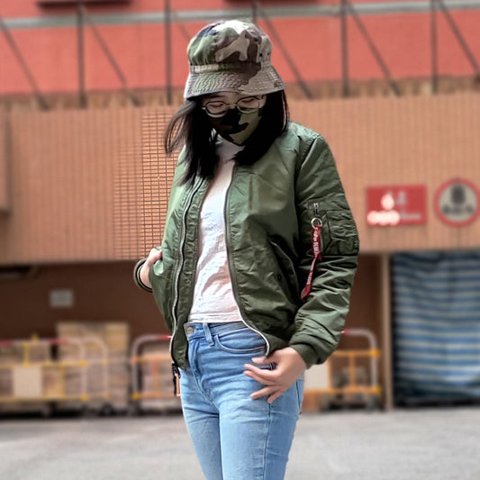 ALPHA MA-1 W FLIGHT JACKET (SAGE) WOMEN