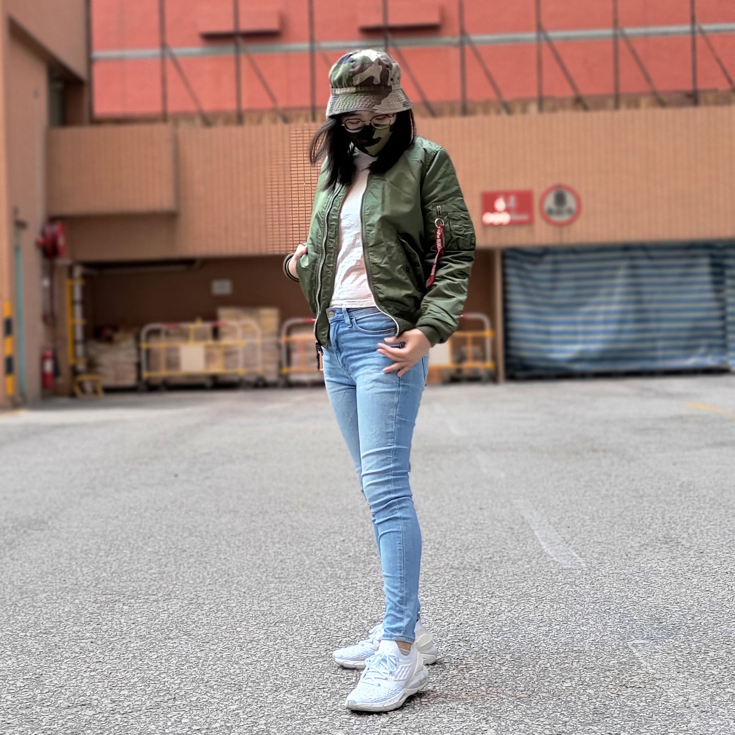 ALPHA MA-1 W FLIGHT JACKET (SAGE) WOMEN