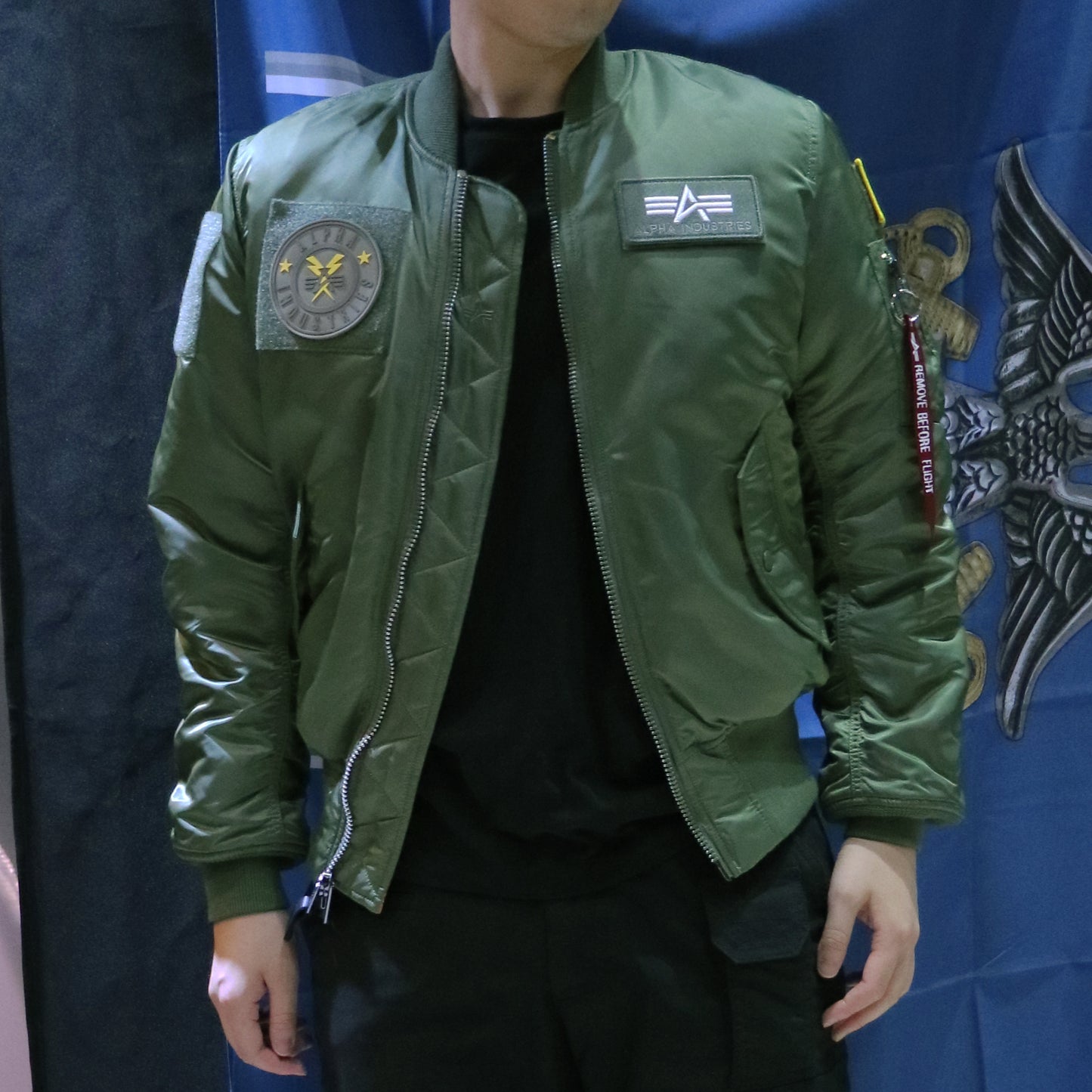 ALPHA MA-1 FLEX FLIGHT JACKET (SAGE)