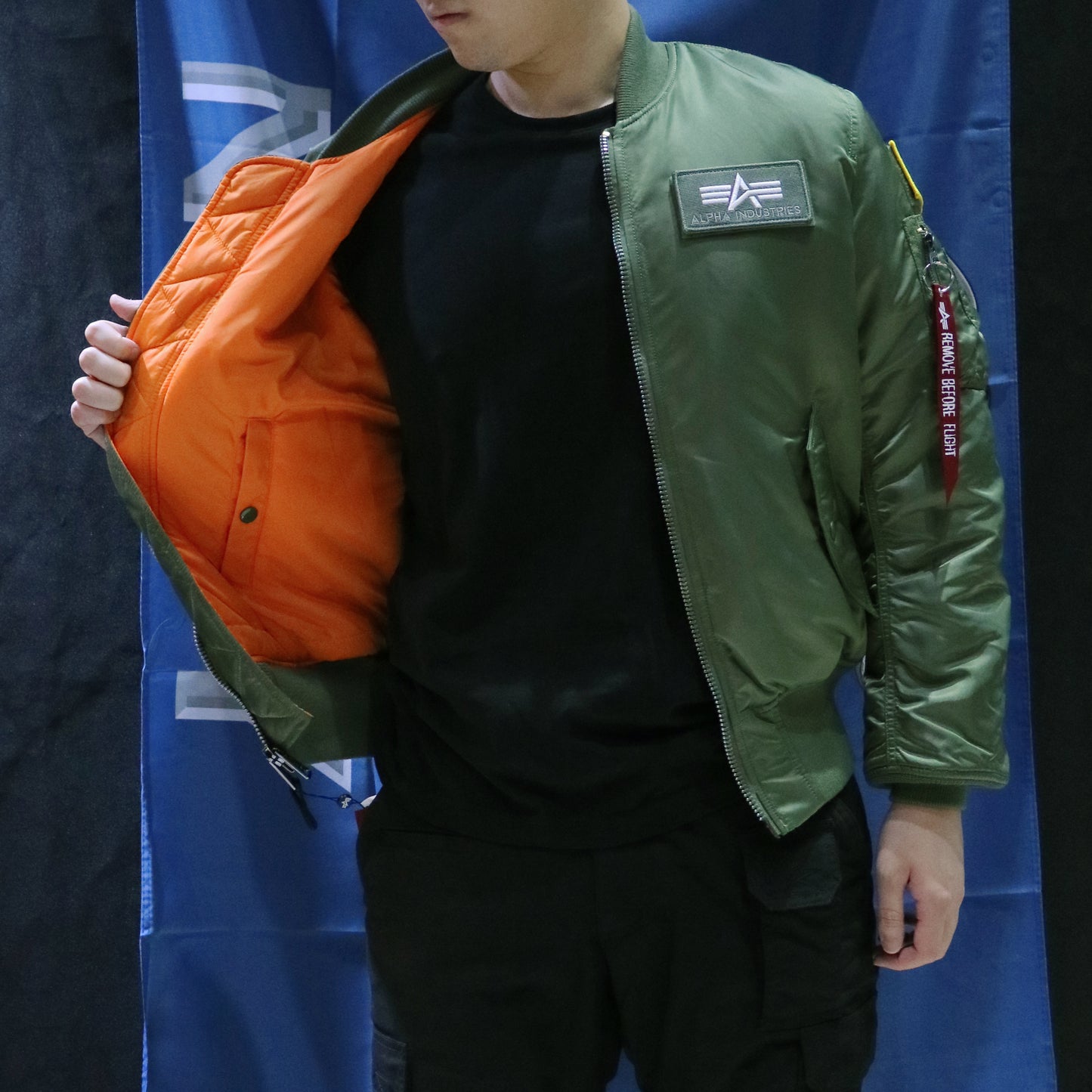 ALPHA MA-1 FLEX FLIGHT JACKET (SAGE)