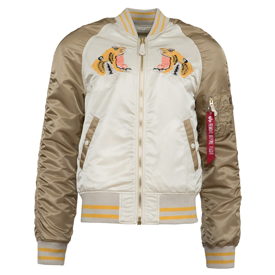 ALPHA 限量版「老虎」刺繡飛行夾克