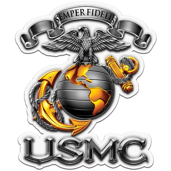 USMC SEMPER FIDELIS, Reflective Decal