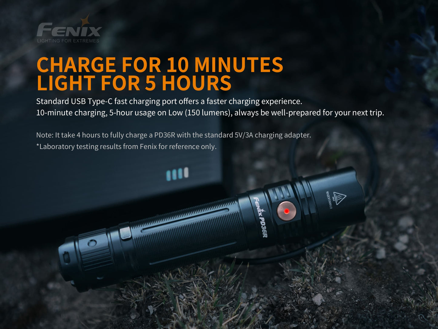 Fenix PD36R USB TYPE-C RECHARGEABLE TACTICAL FLASHLIGHT