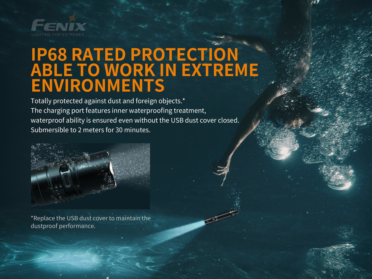Fenix PD36R USB TYPE-C RECHARGEABLE TACTICAL FLASHLIGHT