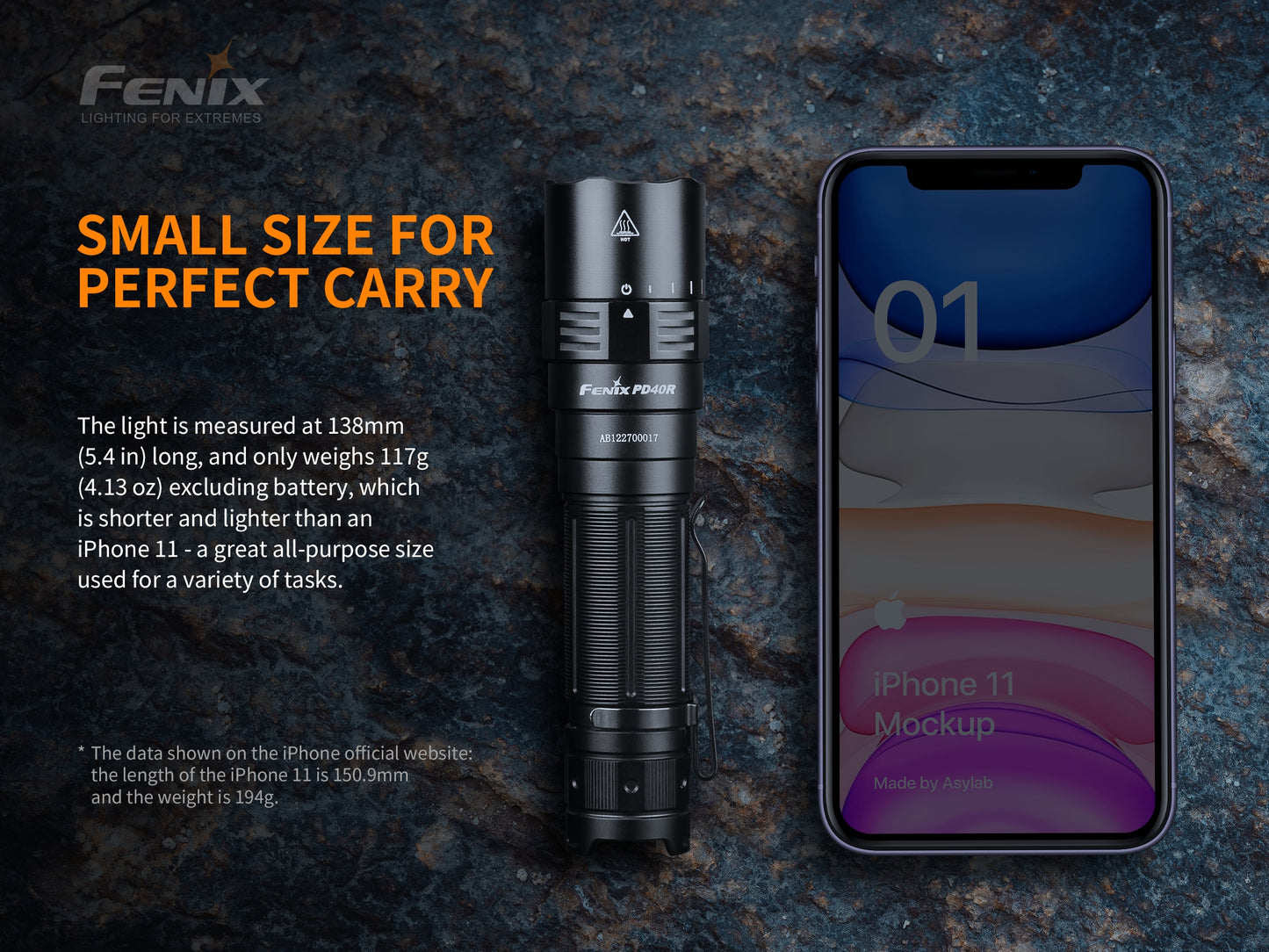 Fenix PD40R V2.0 MECHANICAL ROTARY SWITCHING FLASHLIGHT