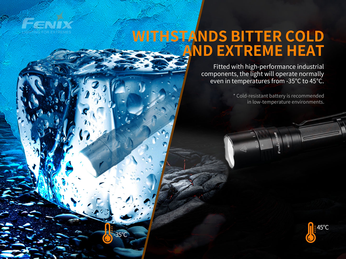 Fenix PD40R V2.0 MECHANICAL ROTARY SWITCHING FLASHLIGHT