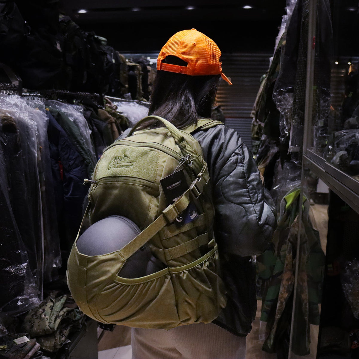 Helikon RAIDER 20L Olive Green quick-access backpack front view