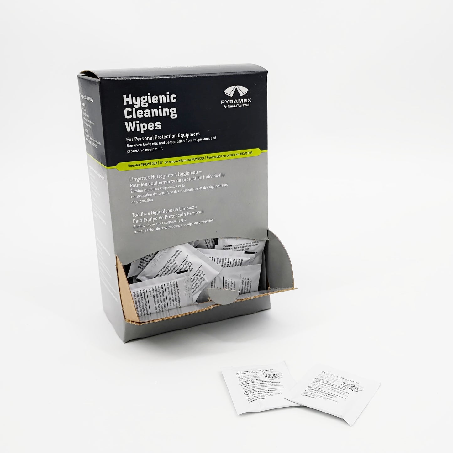 PYRAMEX professional grade respirator and equipment cleaning wipes