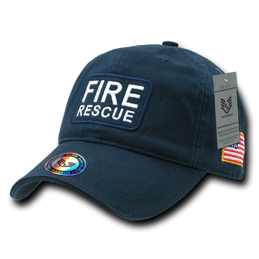 US Fire Rescue Dual Flag Raid Cap
