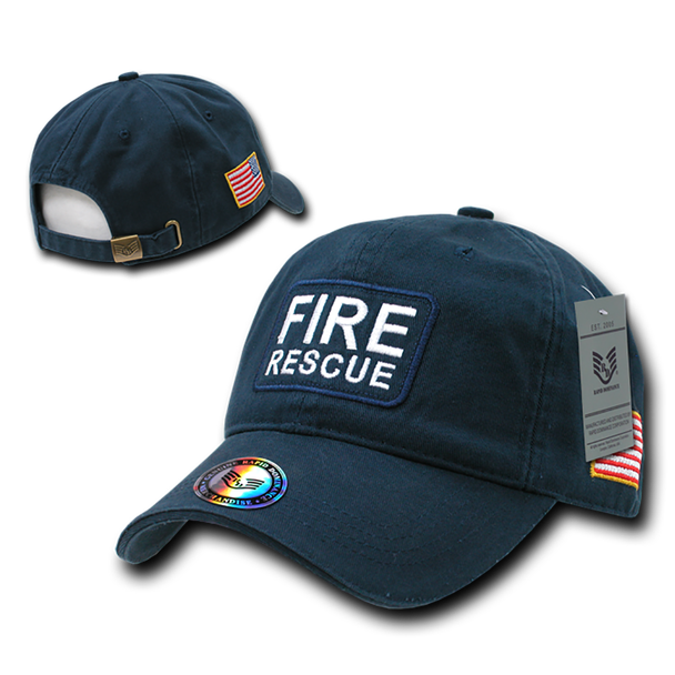 US Fire Rescue Dual Flag Raid Cap