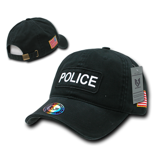 US POLICE Dual Flag Raid Cap