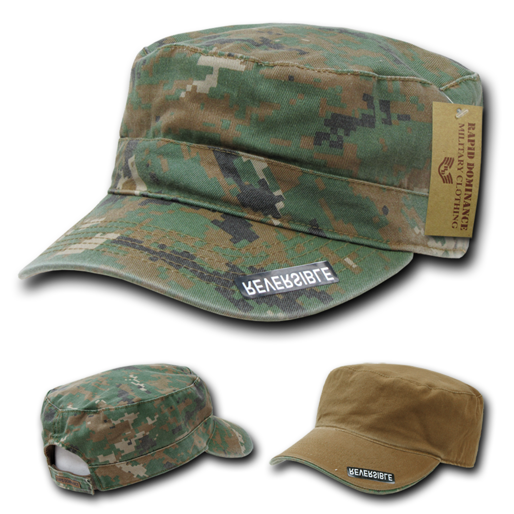 雙色迷彩兵帽 Reversible Camo Flat Top Cap