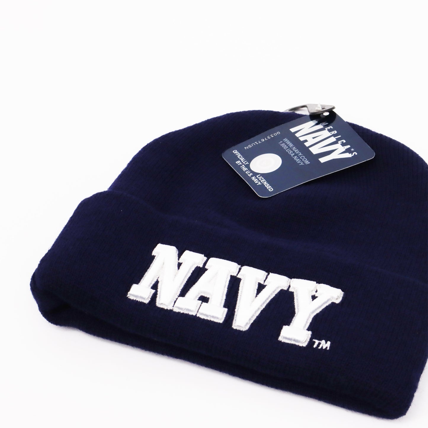 Rothco NAVY 海軍字樣 雙層保暖針織帽