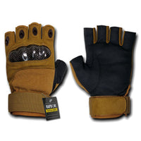 【碳纖維】半指透氣硬指節手套