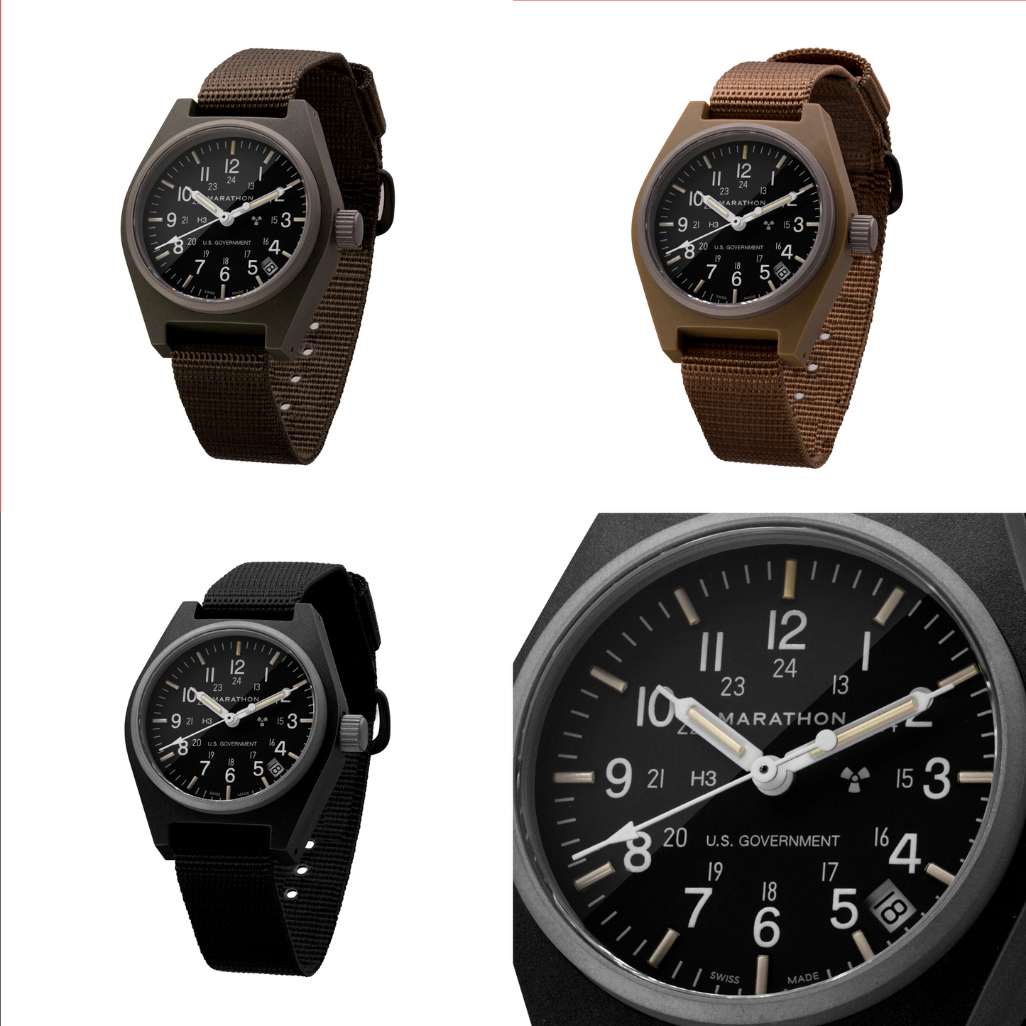 Marathon 34mm GPQ-D Type II - Field Quartz