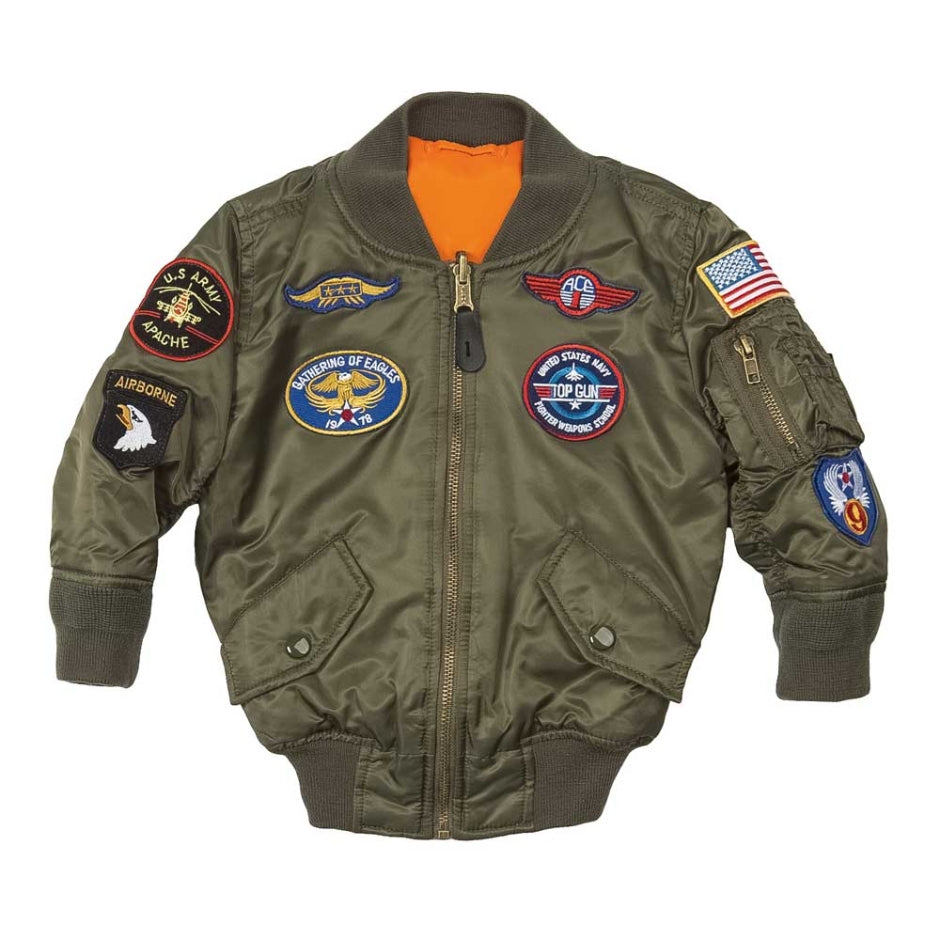 ALPHA MA-1 WITH PATCHES YOUTH – 3army store