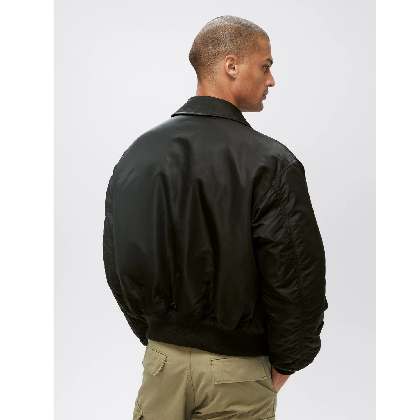 ALPHA CWU 45P FLIGHT JACKET (BLACK)