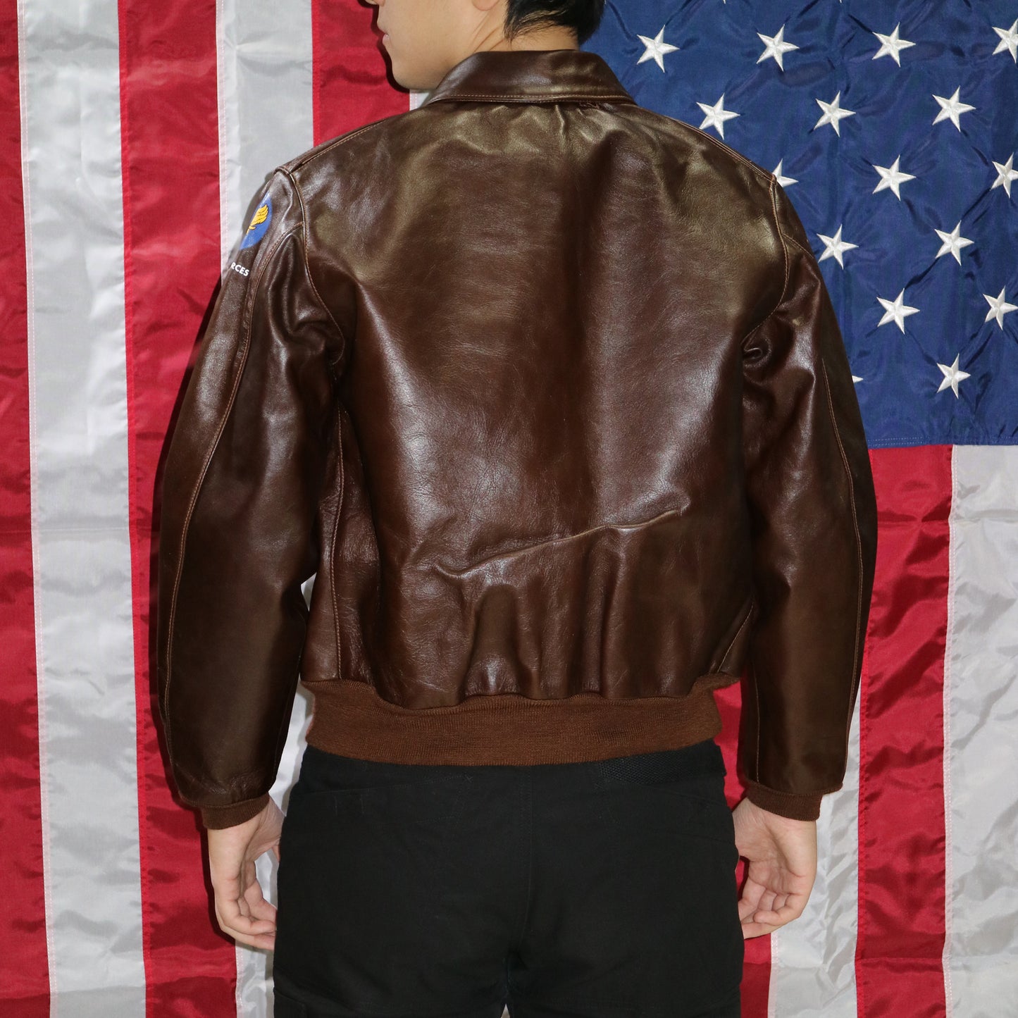 A-2 Type U.S. Air Force WWII Flight Leather Jacket - Eastman® Seal Brown Horsehide 'Slender'