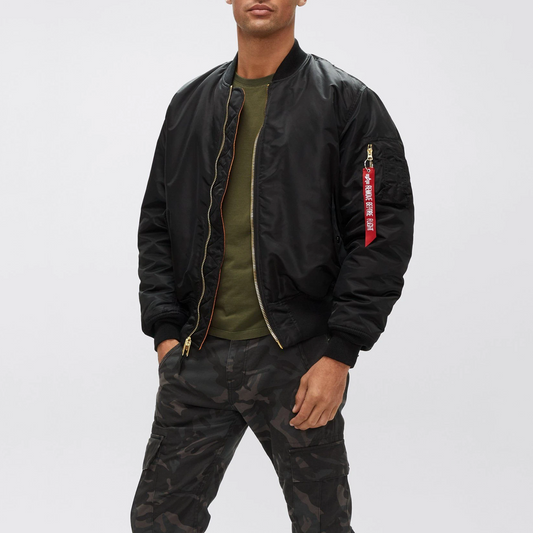ALPHA MA-1 FLIGHT JACKET (BLACK)