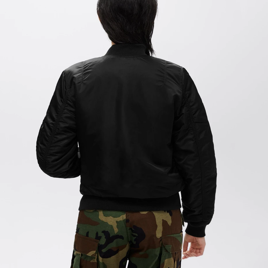 ALPHA MA-1 W FLIGHT JACKET (BLACK) WOMEN