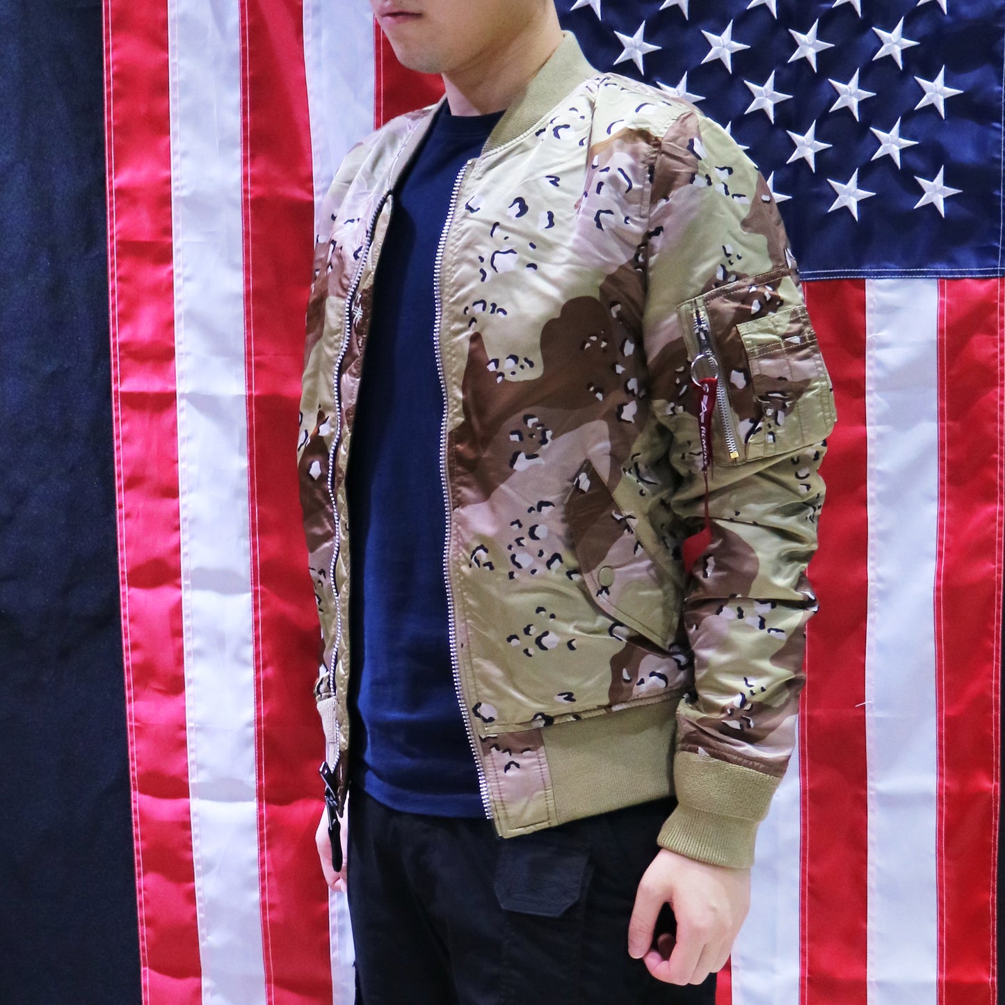 ALPHA MA-1 DOUBLE CAMO FLIGHT JACKET