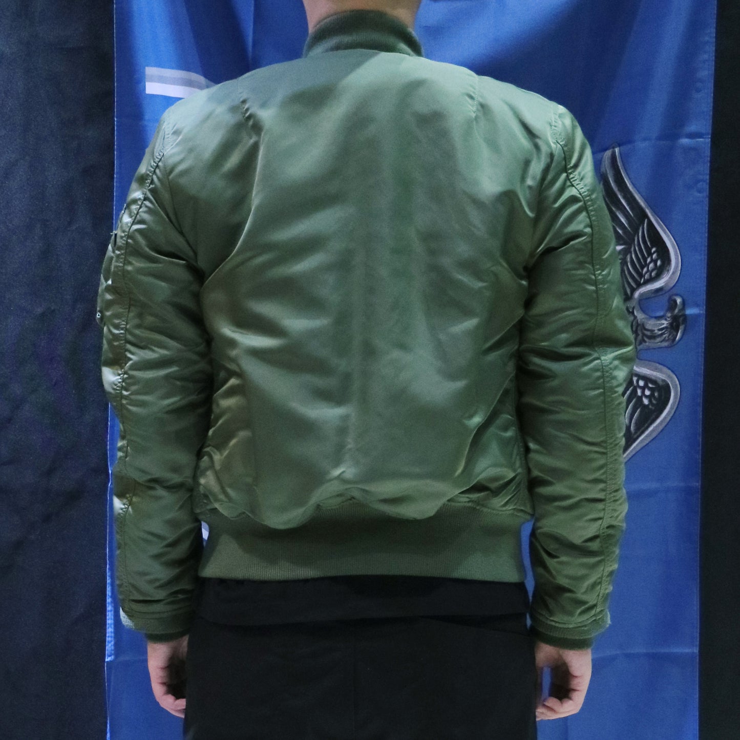 ALPHA MA-1 FLIGHT JACKET SLIM FIT (SAGE)