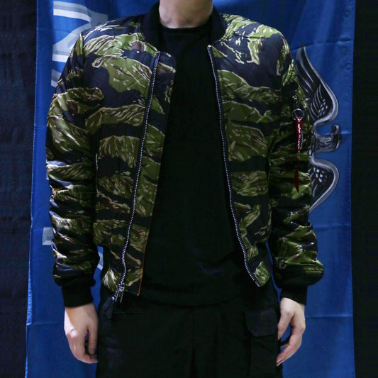 ALPHA MA-1 FLIGHT JACKET SLIM FIT (TIGER CAMO)