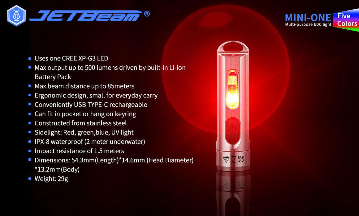 JETBeam MINI ONE Rechargeable Keylight